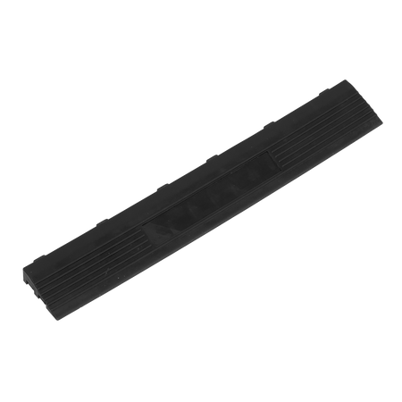 Sealey FT3EBF 400 x 60mm Black Female Polypropylene Floor Tile Edge - Pack of 6