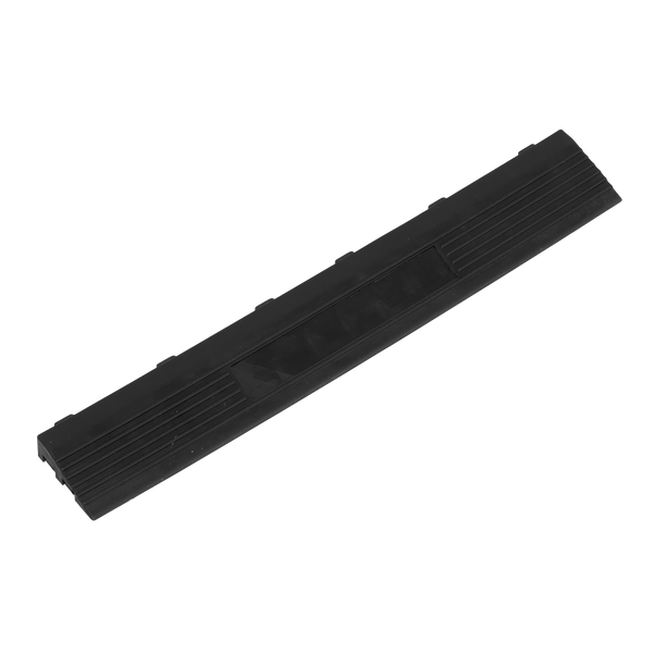 Sealey FT3EBF 400 x 60mm Black Female Polypropylene Floor Tile Edge - Pack of 6