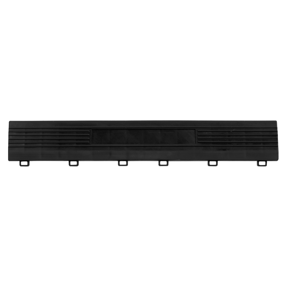 Sealey FT3EBF 400 x 60mm Black Female Polypropylene Floor Tile Edge - Pack of 6