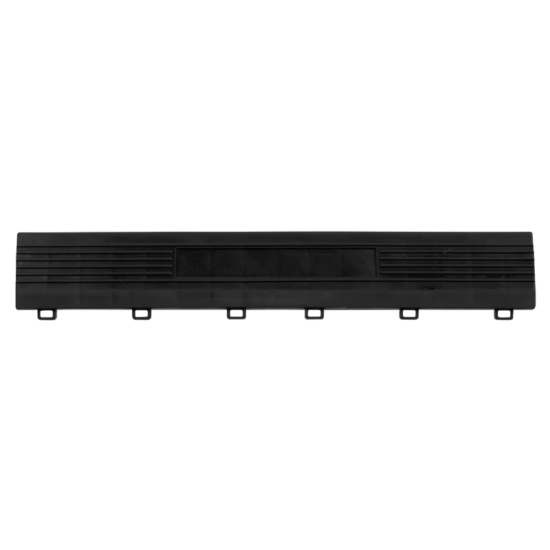 Sealey FT3EBF 400 x 60mm Black Female Polypropylene Floor Tile Edge - Pack of 6