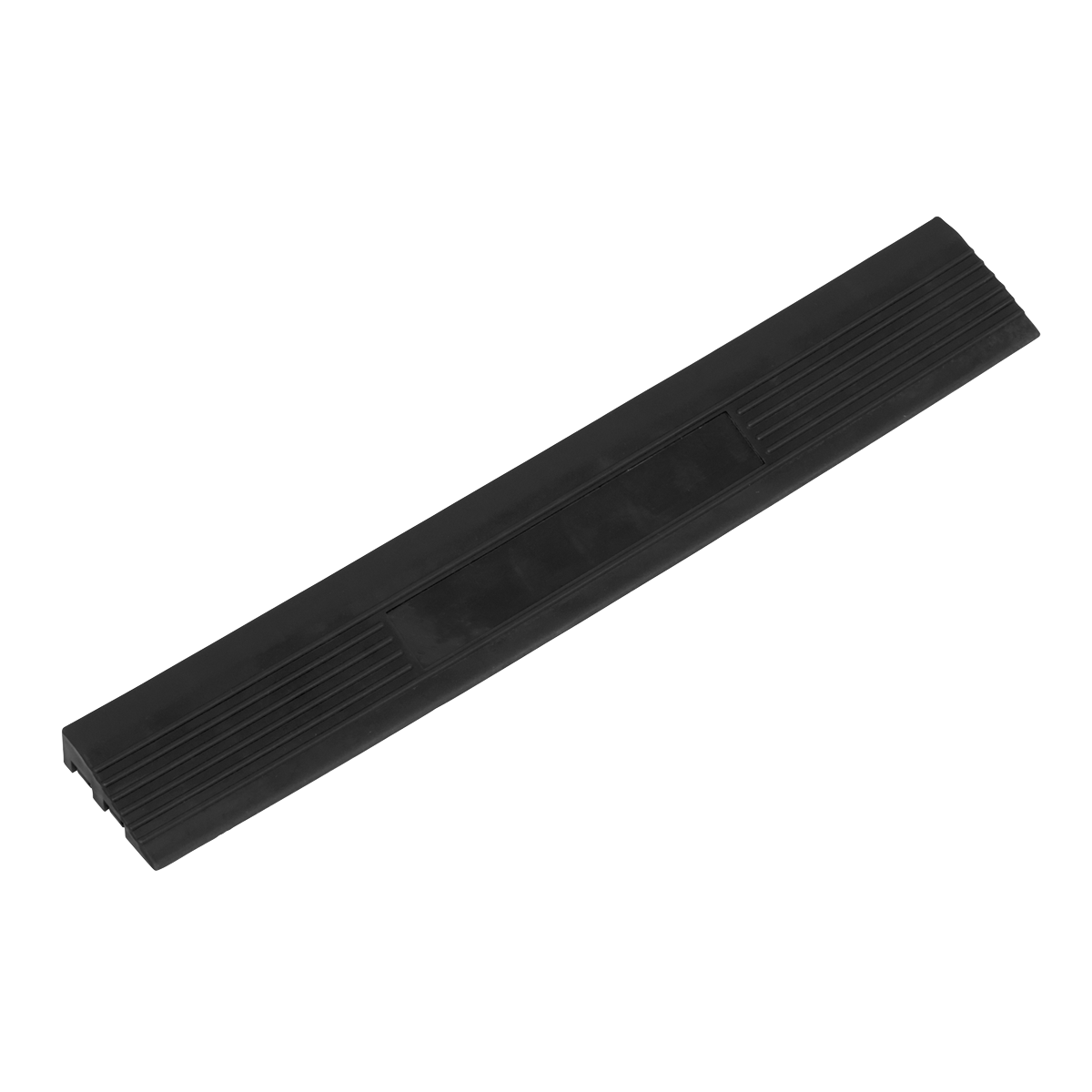Sealey FT3EBM 400 x 60mm Black Male Polypropylene Floor Tile Edge - Pack of 6