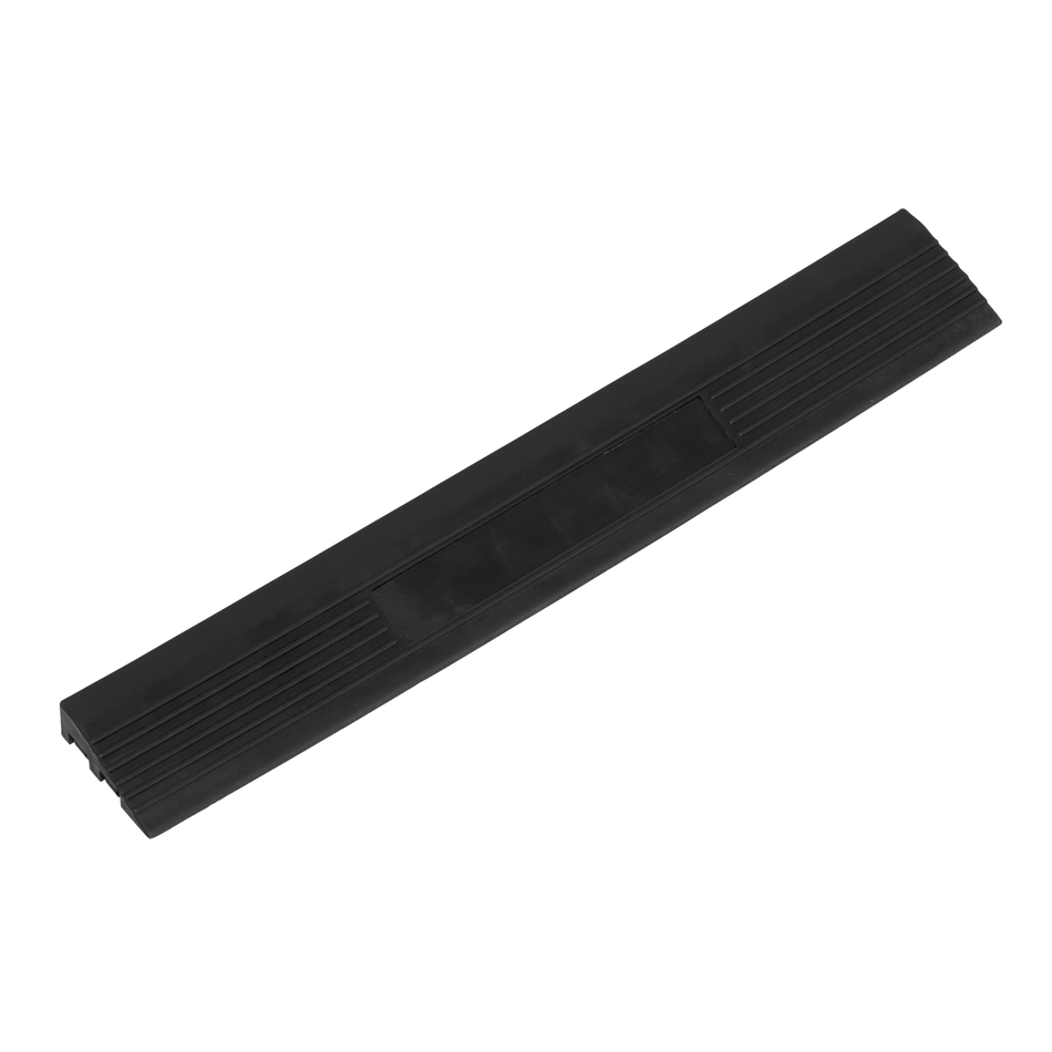 Sealey FT3EBM 400 x 60mm Black Male Polypropylene Floor Tile Edge - Pack of 6