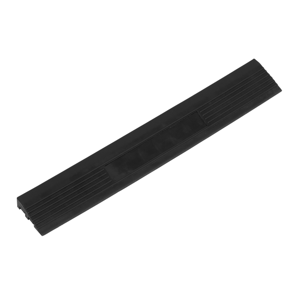 Sealey FT3EBM 400 x 60mm Black Male Polypropylene Floor Tile Edge - Pack of 6