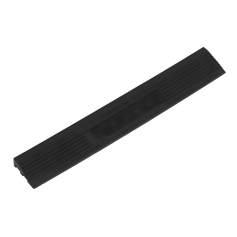 Sealey FT3EBM 400 x 60mm Black Male Polypropylene Floor Tile Edge - Pack of 6