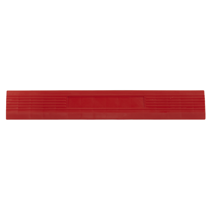 Sealey FT3ERM 400 x 60mm Red Male Polypropylene Floor Tile Edge - Pack of 6