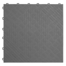 Sealey FT3G 400 x 400mm Polypropylene Floor Tile - Grey Treadplate - Pack of 9