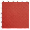 Sealey FT3R 400 x 400mm Polypropylene Floor Tile - Red Treadplate - Pack of 9