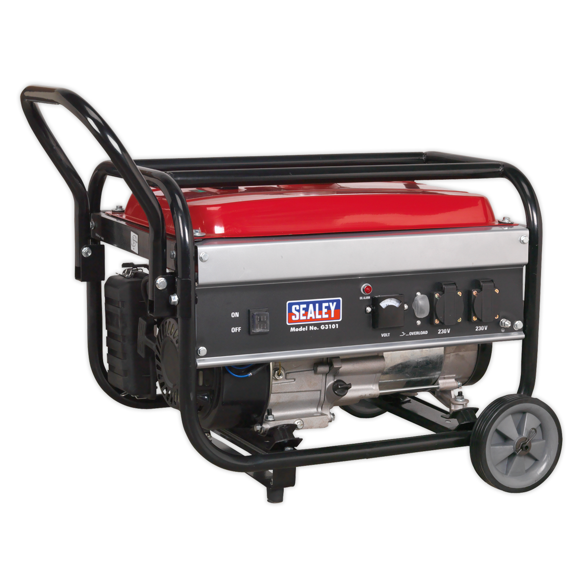 Sealey G3101 3100W 230V Generator 7hp - 4-Stroke Engine