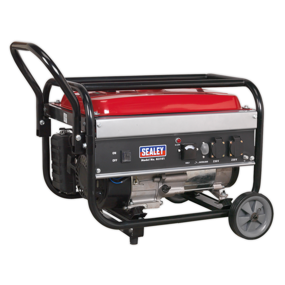 Sealey G3101 3100W 230V Generator 7hp - 4-Stroke Engine