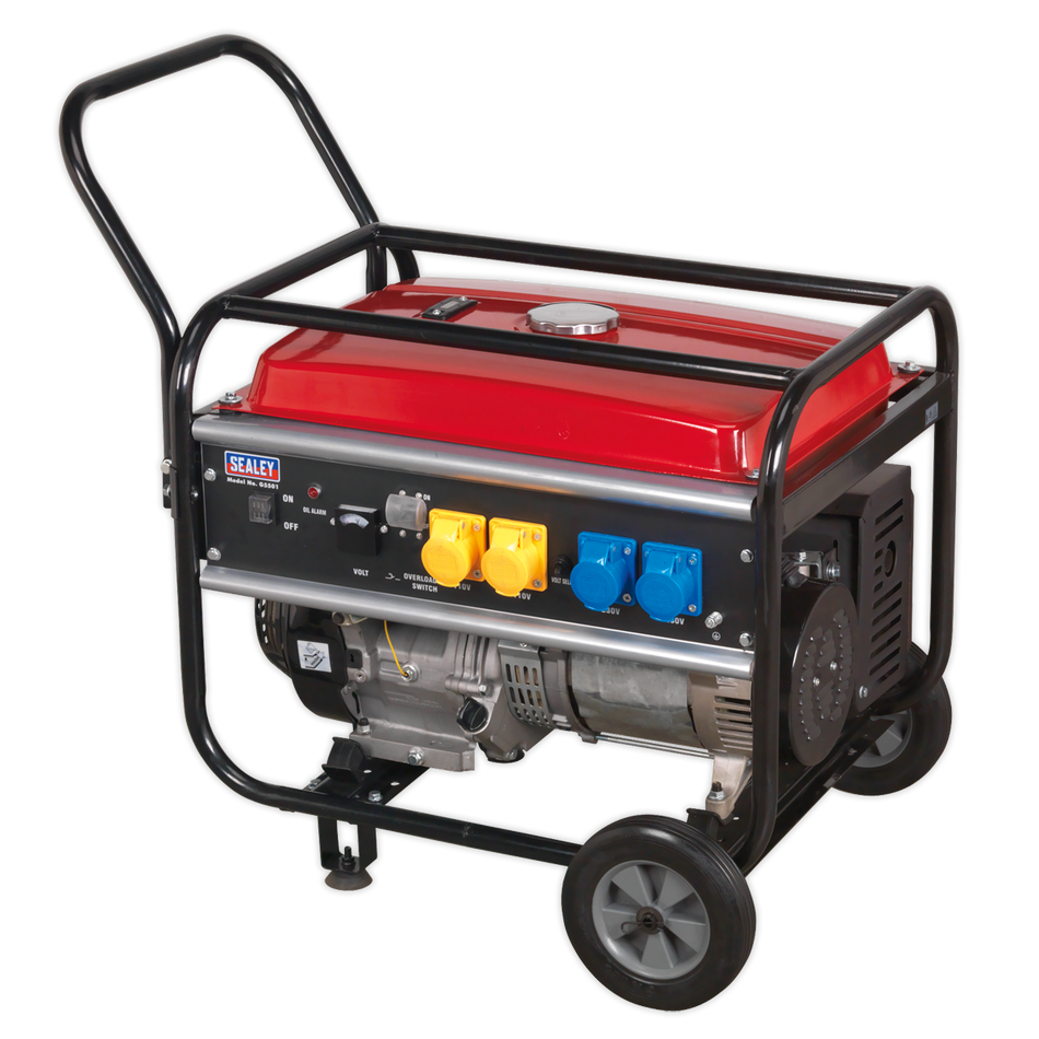Sealey G5501 5500W 110/230V Generator 13hp - 4-Stroke Engine