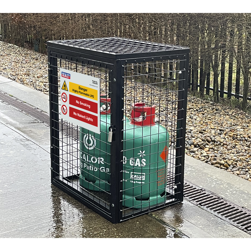 Sealey GCSC219 Gas Cylinder Safety Cage - 2 x 19kg Cylinders
