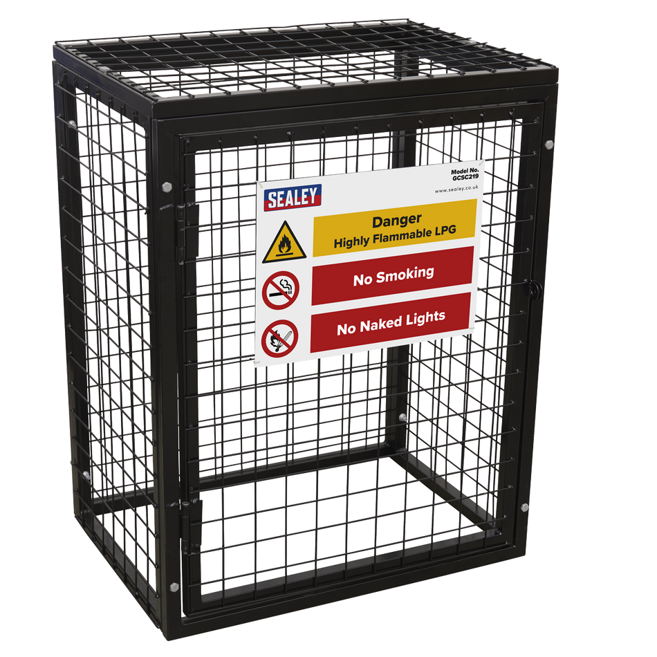 Sealey GCSC219 Gas Cylinder Safety Cage - 2 x 19kg Cylinders