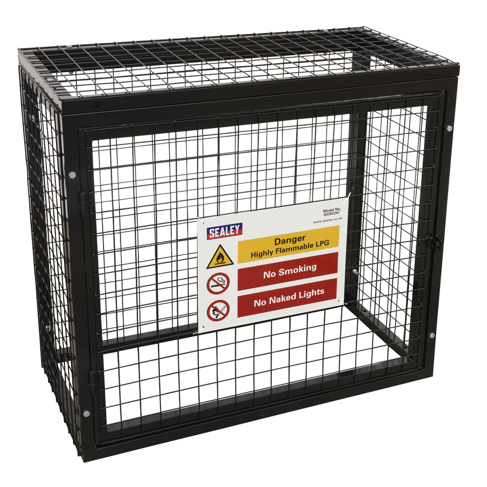 Sealey GCSC247 Gas Cylinder Safety Cage - 2 x 47kg Cylinders