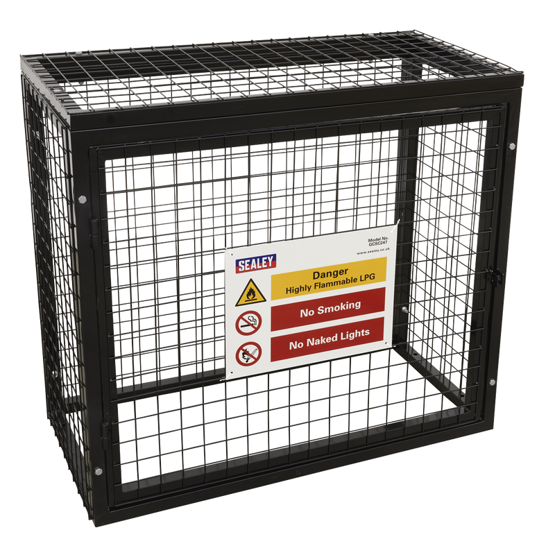 Sealey GCSC247 Gas Cylinder Safety Cage - 2 x 47kg Cylinders