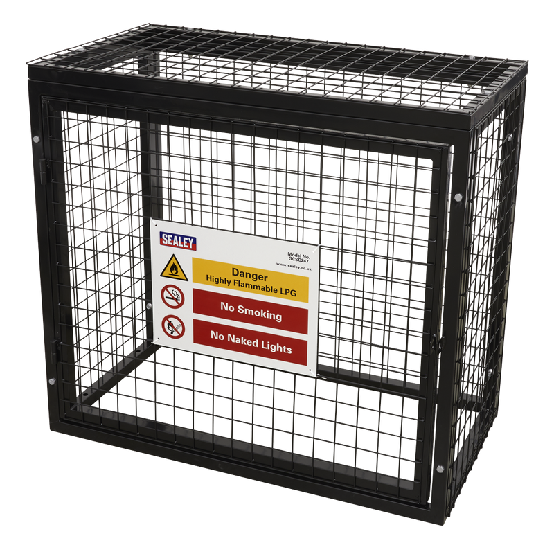 Sealey GCSC247 Gas Cylinder Safety Cage - 2 x 47kg Cylinders
