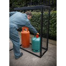 Sealey GCSC319 Gas Cylinder Safety Cage - 3  x 19kg Cylinders