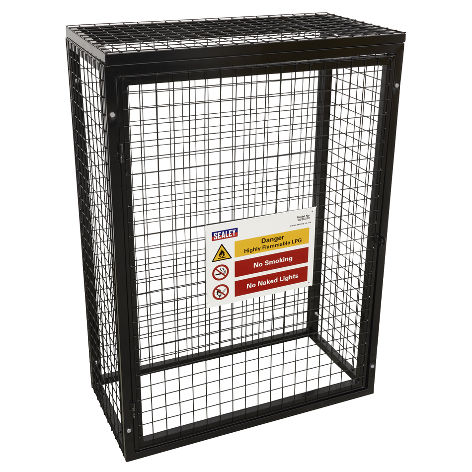 Sealey GCSC319 Gas Cylinder Safety Cage - 3  x 19kg Cylinders