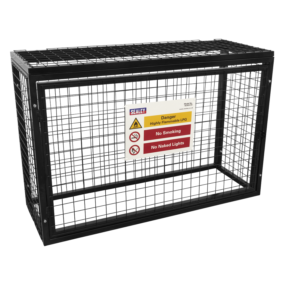 Sealey GCSC419 Safety Cage - 4 x 19kg Gas Cylinders