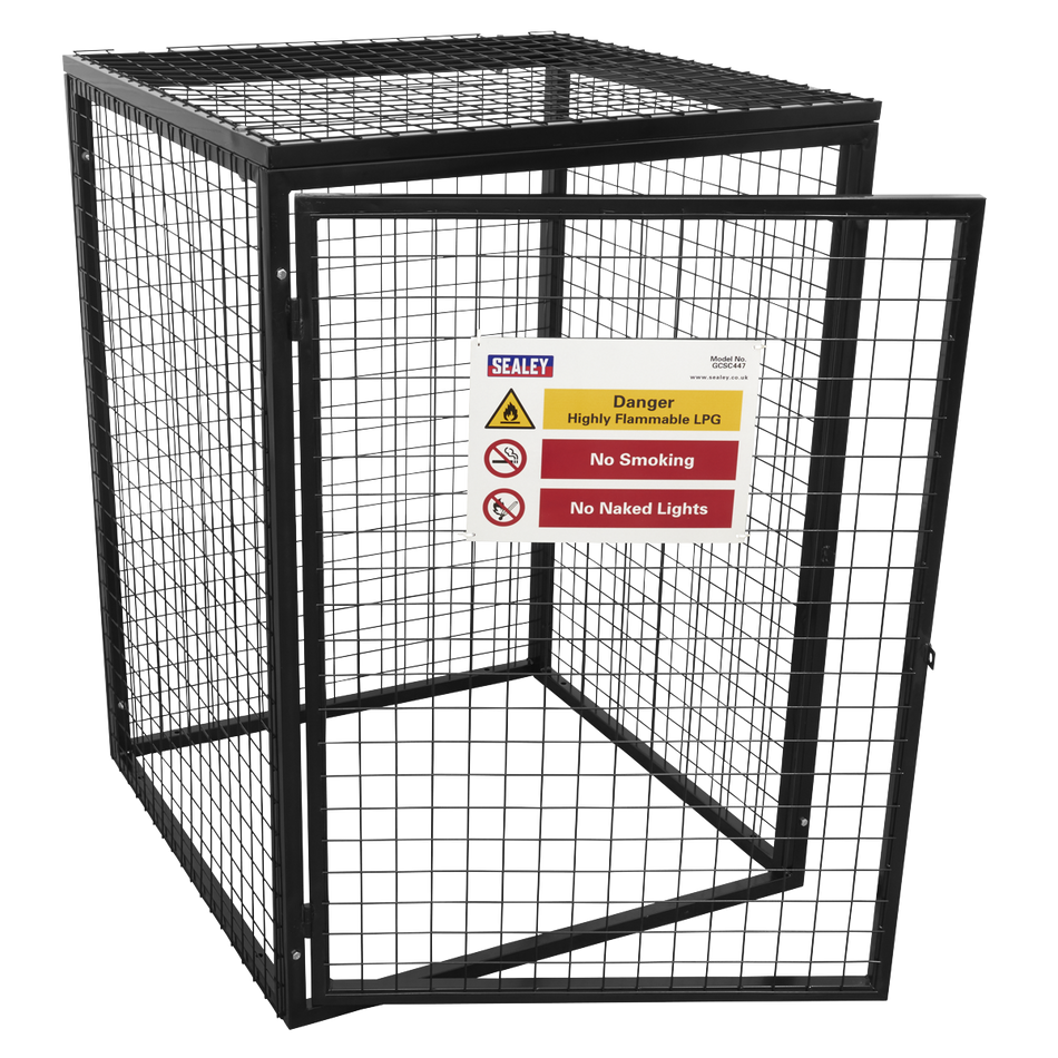 Sealey GCSC447 Safety Cage - 4 x 47kg Gas Cylinders