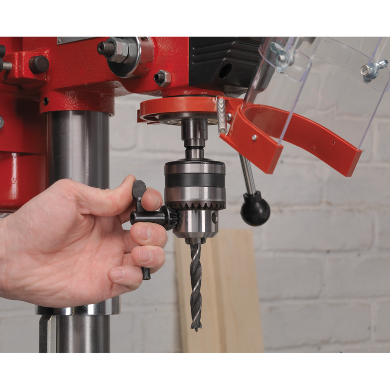 Sealey GDM140F 12-Speed Floor Pillar Drill 1500mm Ht 370W