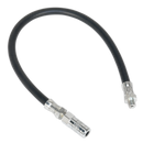 Sealey GGHE450 450mm Flexible Rubber Grease Gun Delivery Hose with 4-Jaw Connector