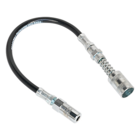 Sealey GGSF300 300mm Flexible Rubber Delivery Hose with 4-Jaw Connector & Quick Release Coupling