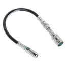 Sealey GGSF300 300mm Flexible Rubber Delivery Hose with 4-Jaw Connector & Quick Release Coupling