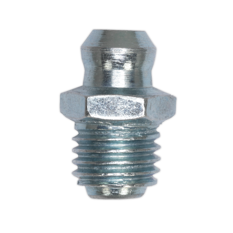 Sealey GNM21 Straight Grease Nipple 8 x 1.25mm - Pack of 25