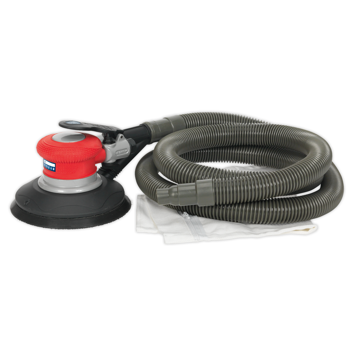 Sealey GSA06 150mm Dust-Free Air Palm Random Orbital Sander - Self-Contained
