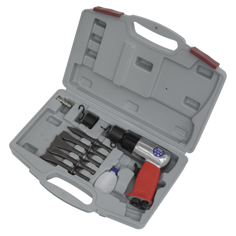Sealey GSA12 Air Hammer Kit Medium Stroke