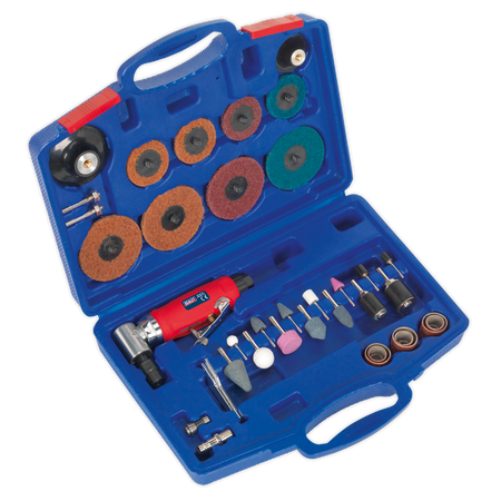 Sealey GSA674K 42pc Air Angle Die Grinding/Sanding Kit