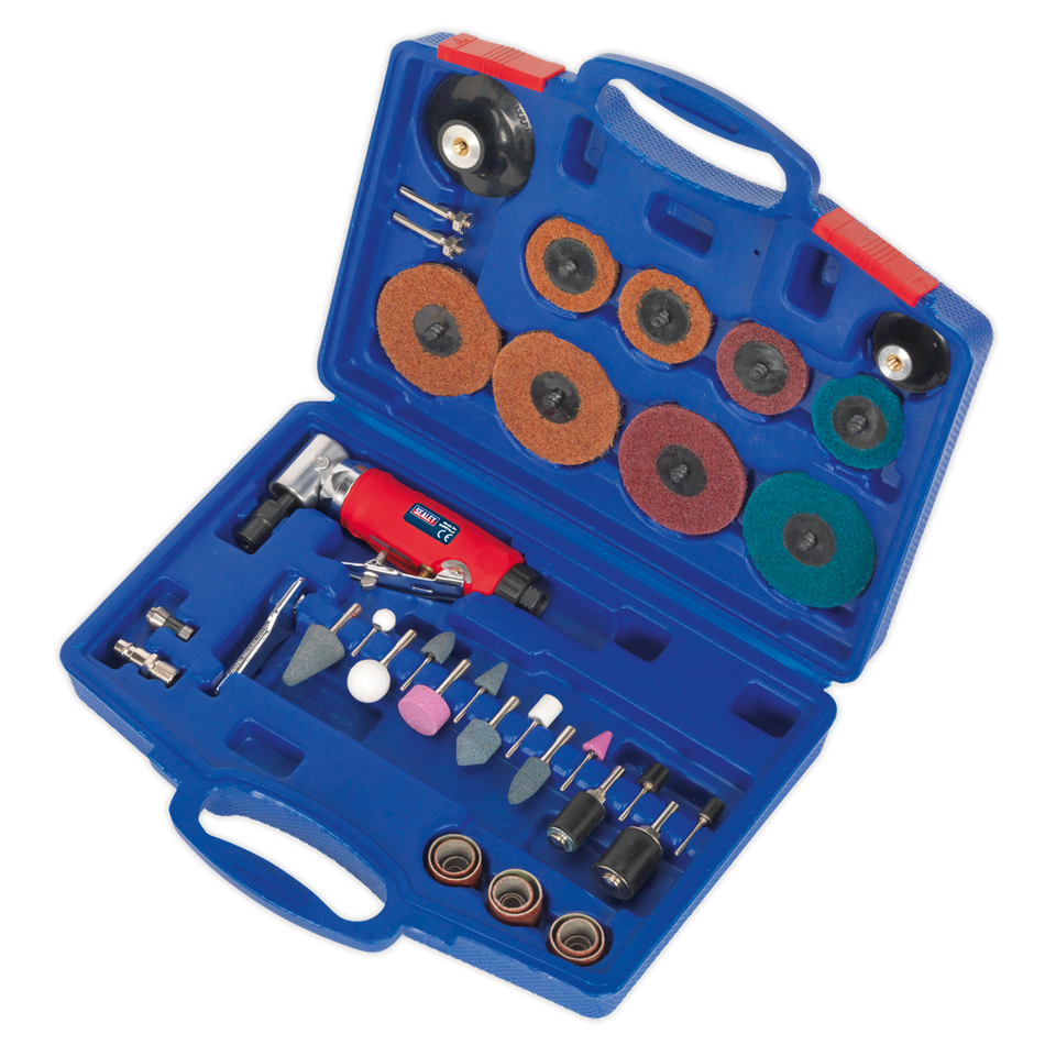 Sealey GSA674K 42pc Air Angle Die Grinding/Sanding Kit