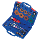 Sealey GSA674K 42pc Air Angle Die Grinding/Sanding Kit