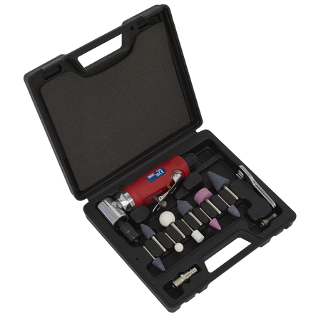 Sealey GSA675 15pc 90‚àö√á¬¨‚àû Angle Air Die Grinder Kit