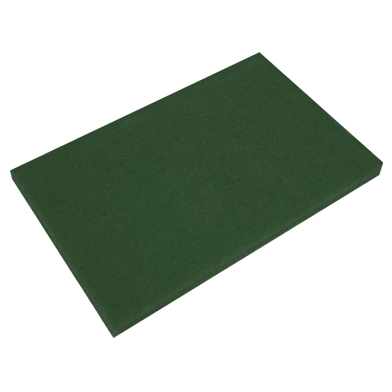Sealey GSP1218 12 x 18 x 1" Green Scrubber Pads - Pack of 5