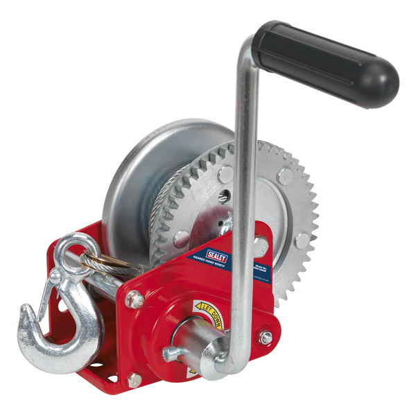 Sealey GWC1200B 540kg Capacity Geared Hand Winch with Brake & Cable
