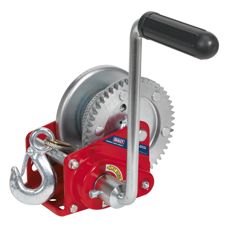 Sealey GWC1200B 540kg Capacity Geared Hand Winch with Brake & Cable