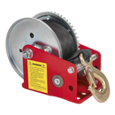 Sealey GWW1200B 540kg Capacity Geared Hand Winch with Brake & Webbing