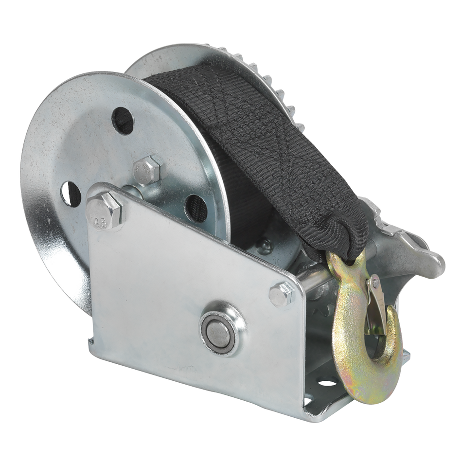 Sealey GWW1200M 540kg Capacity Geared Hand Winch with Webbing Strap