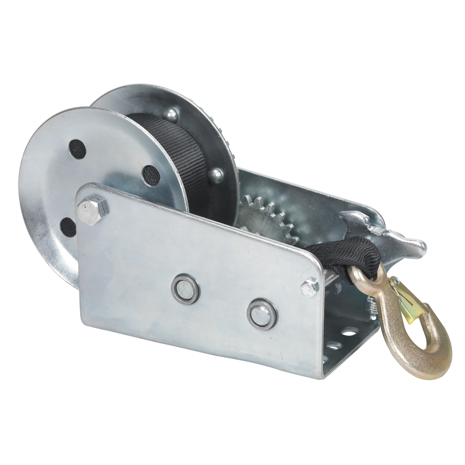 Sealey GWW2000M 900kg Capacity Geared Hand Winch with Webbing Strap