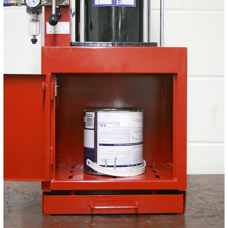Sealey HCC08 2.2tonne Pneumatic Paint Can Crusher
