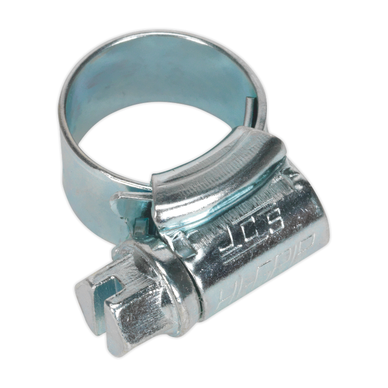 Sealey HCJ000 9.5-12mm Zinc Plated HI-GRIP Hose Clip - Pack of 30