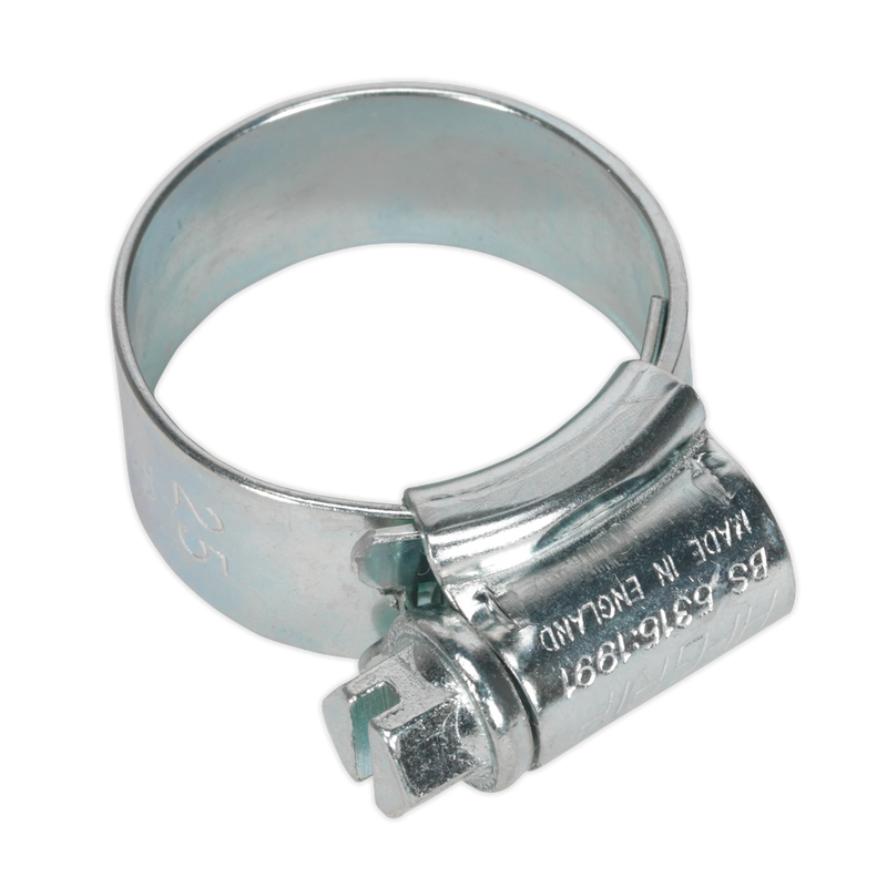 Sealey HCJ0X 17-25mm Zinc Plated HI-GRIP Hose Clip - Pack of 20