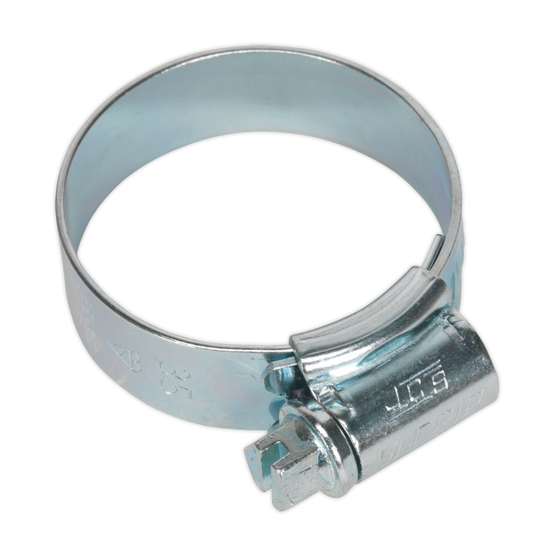 Sealey HCJ1 25-35mm Zinc Plated HI-GRIP Hose Clip - Pack of 20