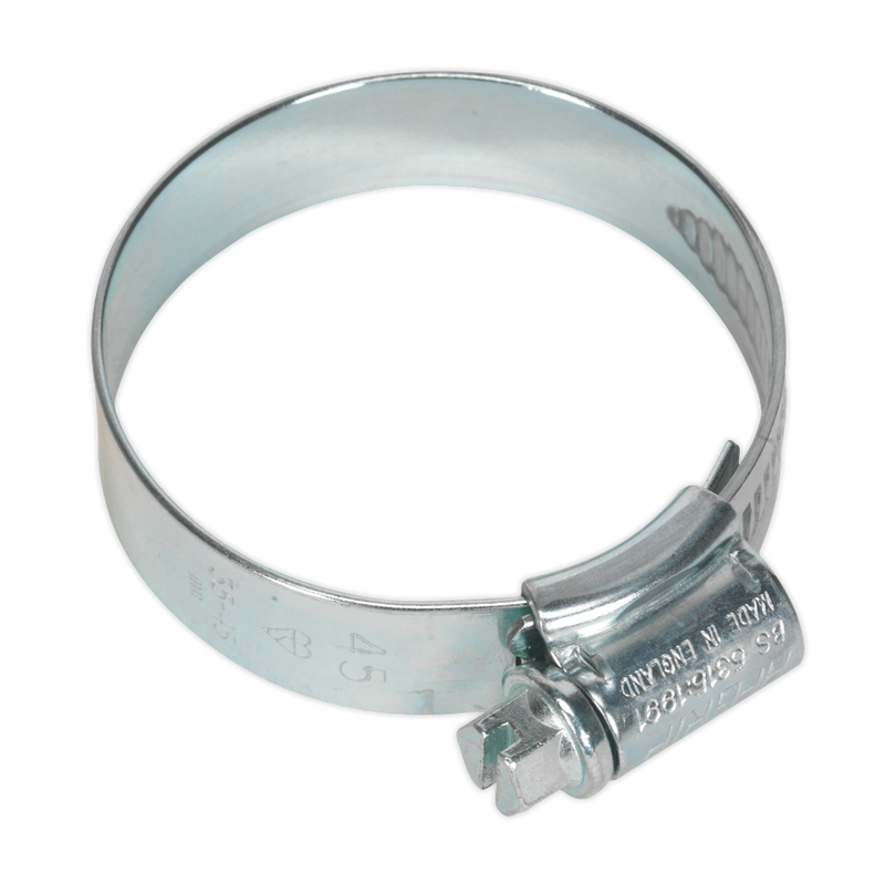 Sealey HCJ245 35-45mm Zinc Plated HI-GRIP Hose Clip - Pack of 20