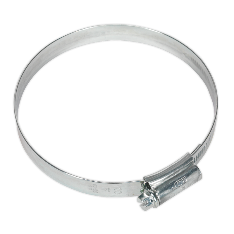 Sealey HCJ4X 80-100mm Zinc Plated HI-GRIP Hose Clip - Pack of 10