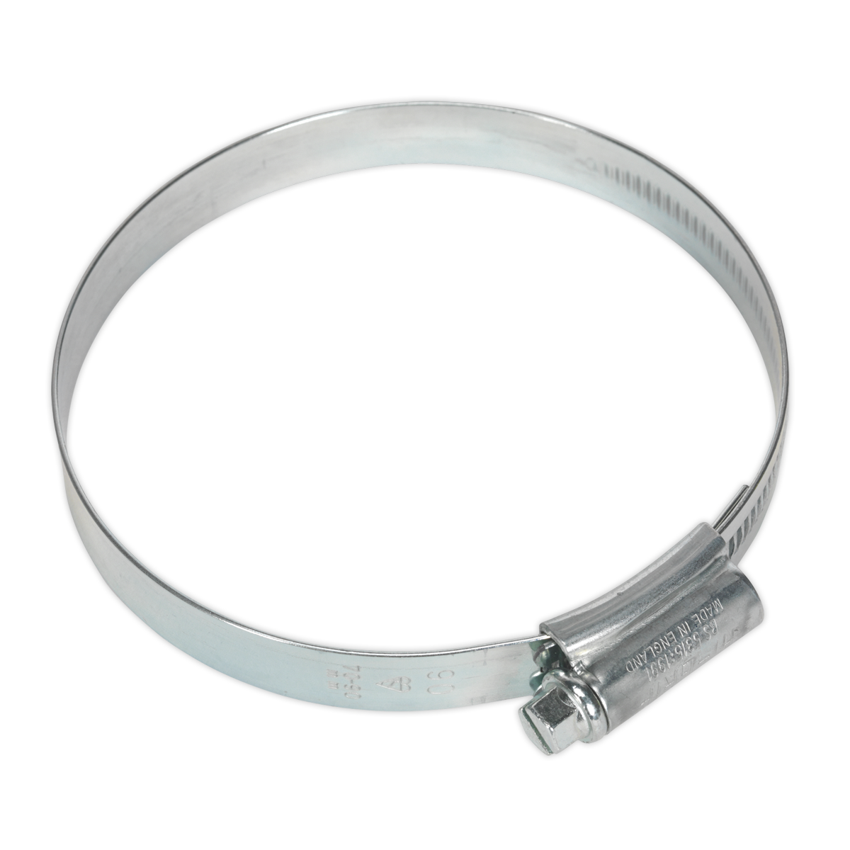 Sealey HCJ4 70-90mm Zinc Plated HI-GRIP Hose Clip - Pack of 10