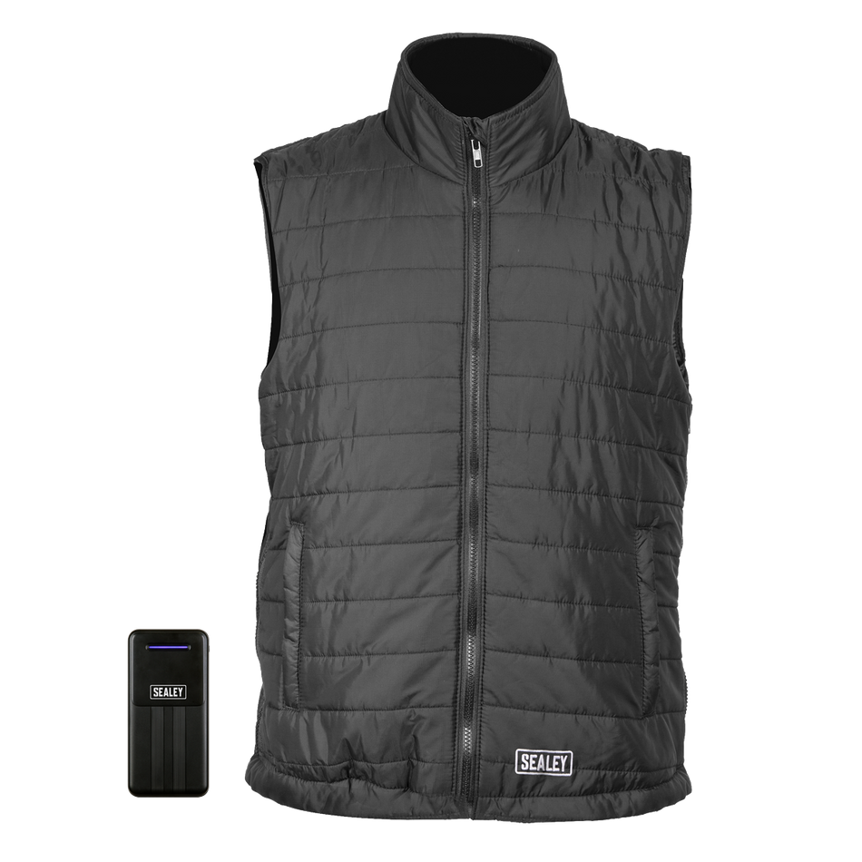 Sealey HG02KIT 5V Heated Puffy Gilet - 44" to 52" Chest with Power Bank 20Ah