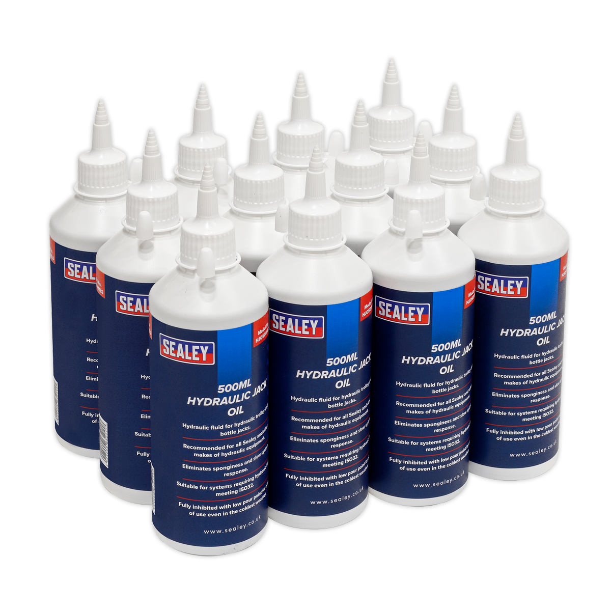 Sealey HJO/500ML 500ml Hydraulic Jack Oil - Pack of 12