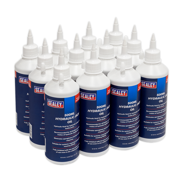 Sealey HJO/500ML 500ml Hydraulic Jack Oil - Pack of 12